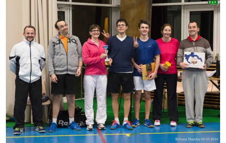 Résultats du tournoi interne de doubles !!!
