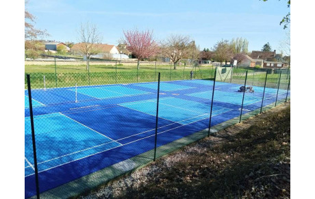 Montage des terrains d'AirBadminton